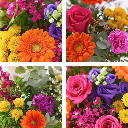 Handcrafted Bright Bouquet in a Vase
